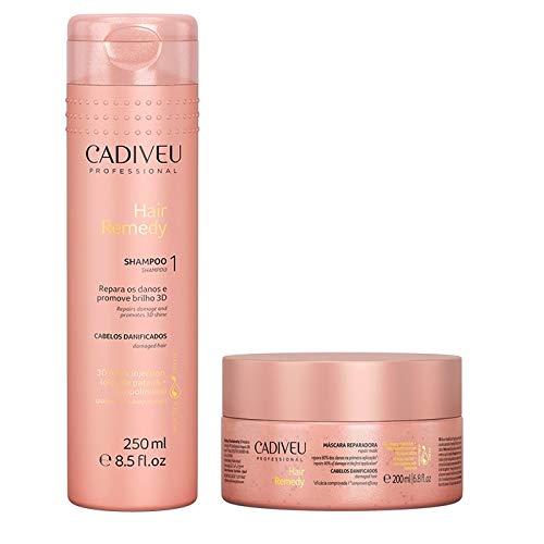 Cadiveu Hair Remedy Duo Kit Shampoo (250ml) e Máscara Reparadora (200ml)