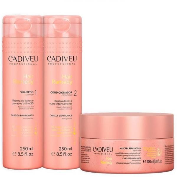Cadiveu Hair Remedy - Kit 3 Produtos (sh.+cond.+masc.)