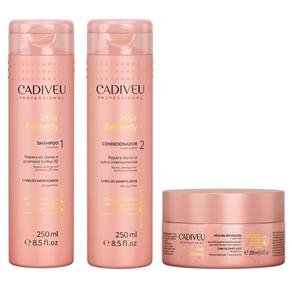 Cadiveu Hair Remedy Kit Shampoo (250ml), Condicionador (250ml) e Máscara Reparadora (200ml)