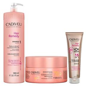 Cadiveu Hair Remedy - Shampoo + Leave-In + Máscara Kit