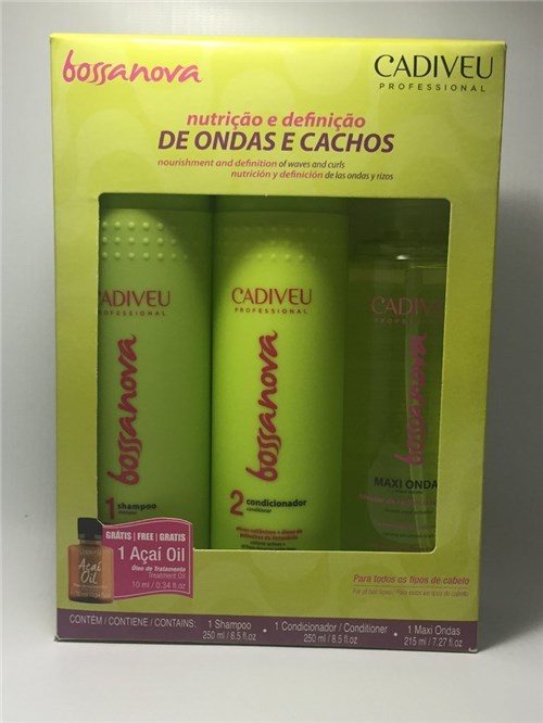 Cadiveu Kit Bossa Nova Shampoo|Condicionador|Ativador (Brinde)
