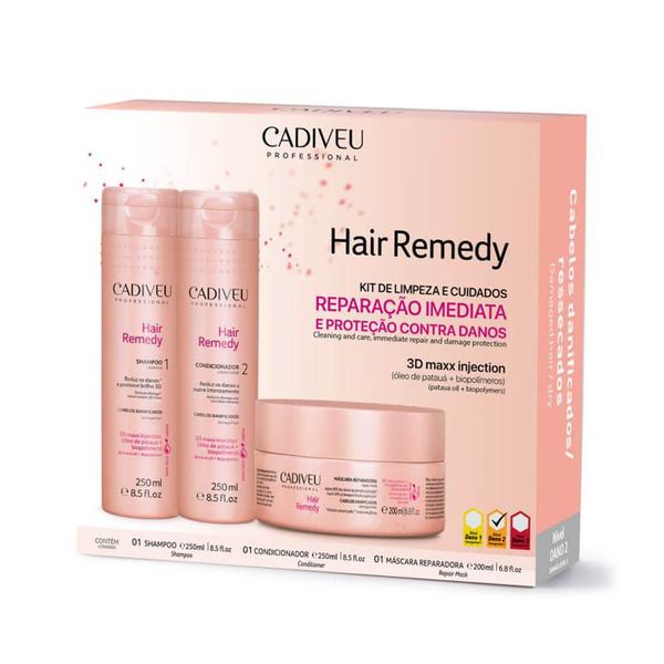 Cadiveu Professional Hair Remedy Kit Reparador (3 Produtos)