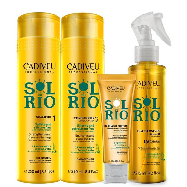 Cadiveu Sol do Rio Home Care Kit 4 Produtos - P - Cadiveu Professional