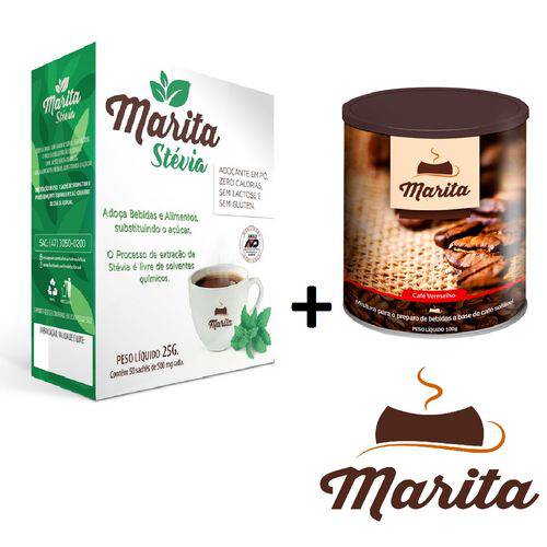 Café Marita Vermelho com Adoçante Stévia Marita