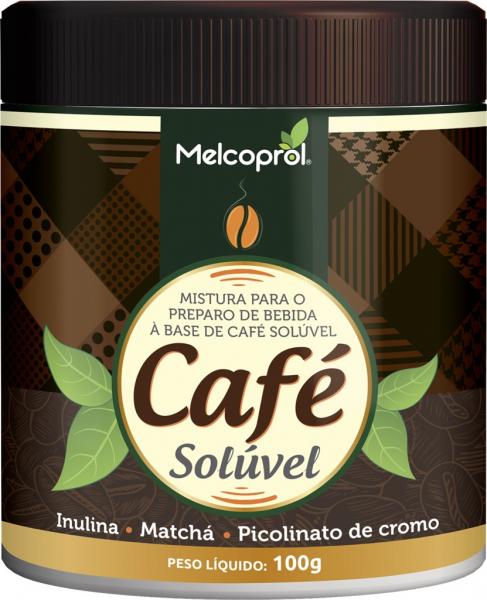 Cafe Soluvel 100g Enriquecido Com Matcha, Inulina E Cromo Melcoprol