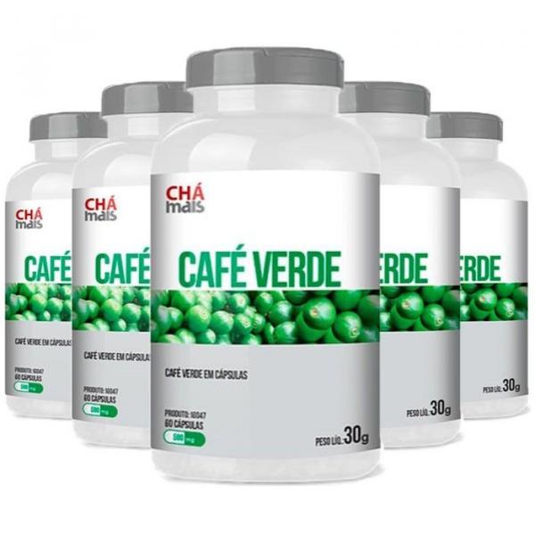 Café Verde - 5 Unidades de 60 Cápsulas - Clinic Mais