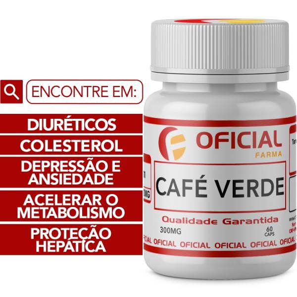 Café Verde (Green Coffee) 300Mg 60 Cápsulas - Oficialfarma