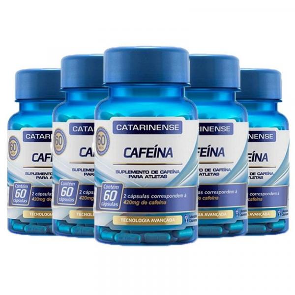 Cafeína - 5 Unidades de 60 Cápsulas - Catarinense - Catarinense Pharma