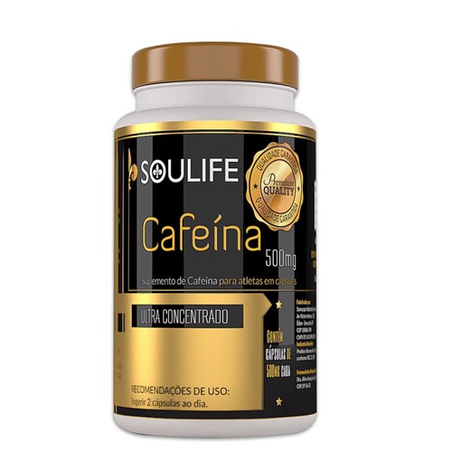Cafeína 500mg - 30 Cáps - Soulife