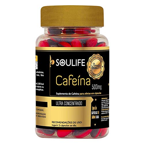 Cafeína 500mg - 150 Cáps - Soulife
