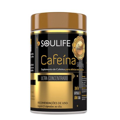 Cafeína 500mg - 90 Cáps - Soulife