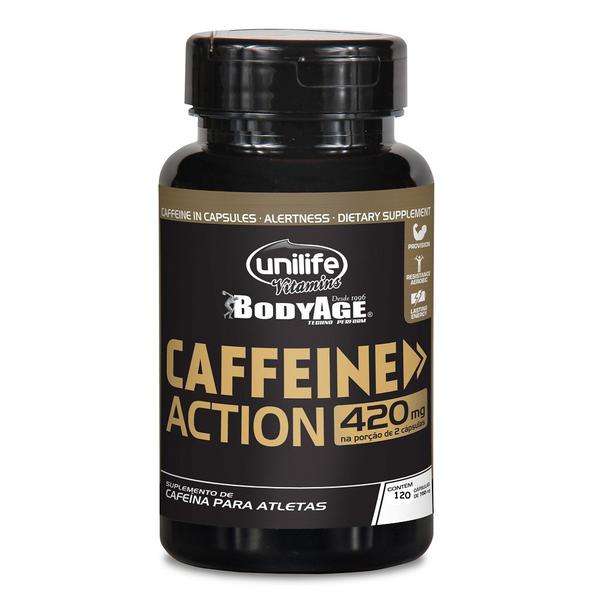 Cafeina Caffeine Action 120 Cápsulas 700mg Unilife