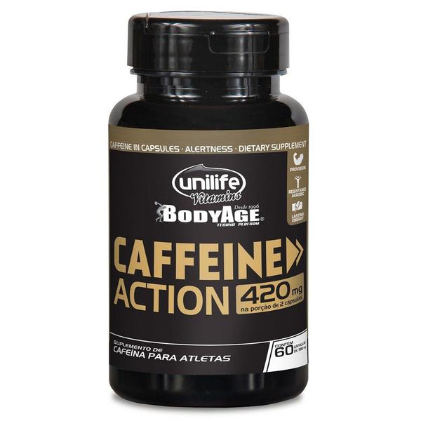 Cafeina Caffeine Action 700mg 60 Cápsulas Unilife