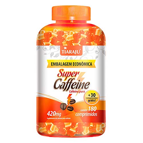 Cafeína Super Caffeine Tiaraju 180+30 Comprimidos de 420mg