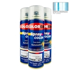 Caixa Com 3un Spray Color Efeito Cromado 00692 350ml Lazzuril