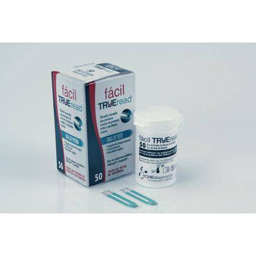Caixa de Tiras com 50 Unidades para Monitor de Glicose Fácil True Read Nipro Medical