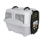 Caixa de Transporte Plast Pet Cargo Kennel Cinza para Cães e Gatos - Tamanho 4
