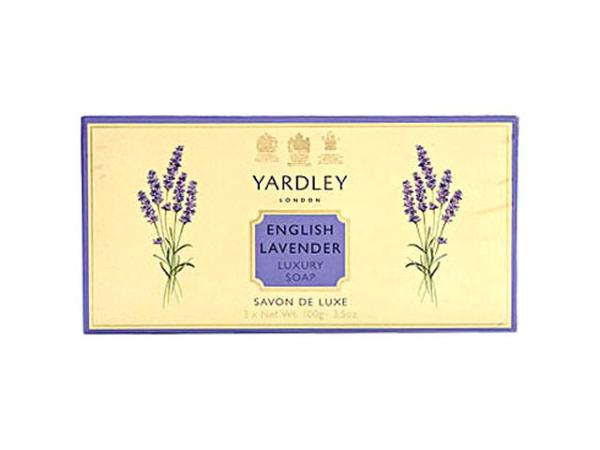 Caixa Decorada Luxury Soaps C/ 3 Sabonetes - English Rose - Yardley London