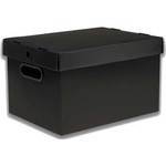 Caixa Organizadora Prontobox Preto Grande - 560X365X300 - Polycart