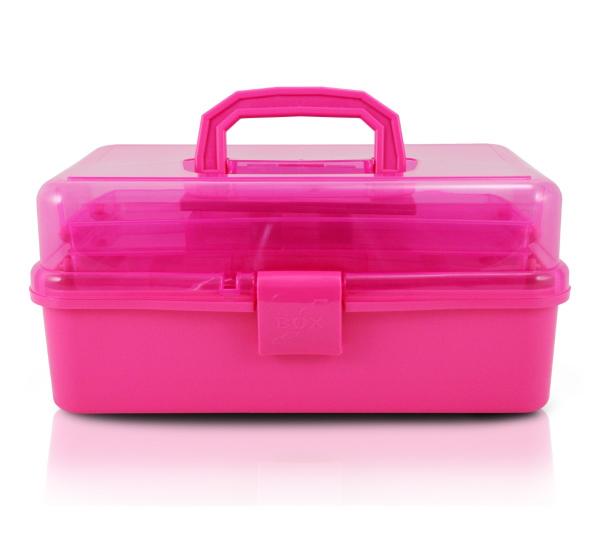 Caixa Organizadora Transparente Pink Alx17185 Jacki Design