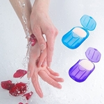 2 Caixas De Mini Banho De Mão Lavando Viagem Perfumado Folhas De Espuma De Sabão De Papel