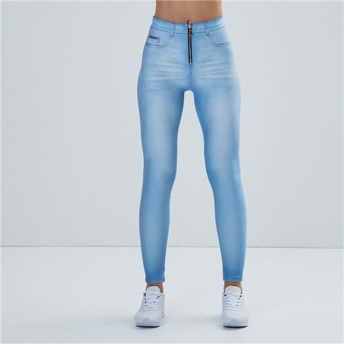 Calça Legging Feminina Printed Jeans Light - P