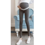Calças Mulheres grávidas cintura ajustável Calças Leggings estiramento