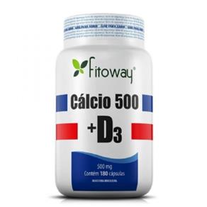Cálcio 500 + D3 Fitoway - 180 Cáps