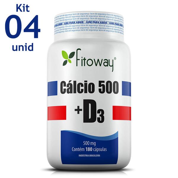 CALCIO 500 + D3 FITOWAY - 4x 180 CAPS