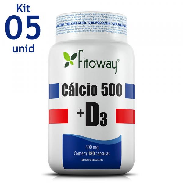 CALCIO 500 + D3 FITOWAY - 5x 180 CAPS