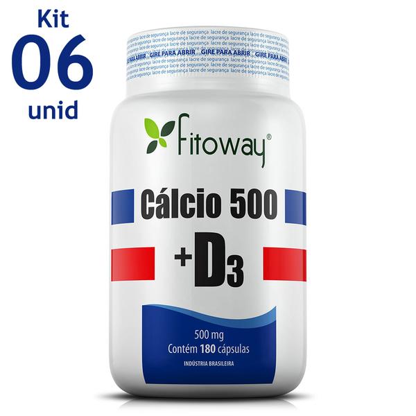 Calcio 500 + D3 Fitoway - 6x 180 Caps