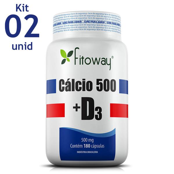 CALCIO 500 + D3 FITOWAY - 2x 180 CAPS