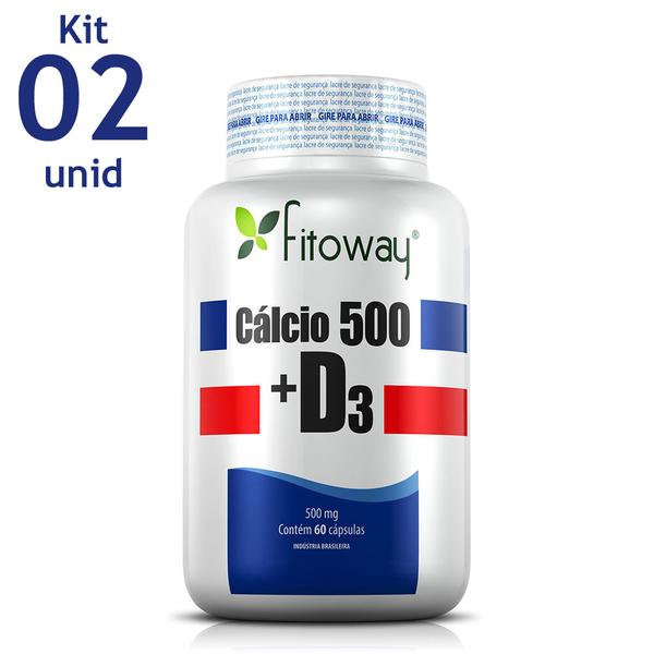 CALCIO 500 + D3 FITOWAY - 2x 60 CAPS