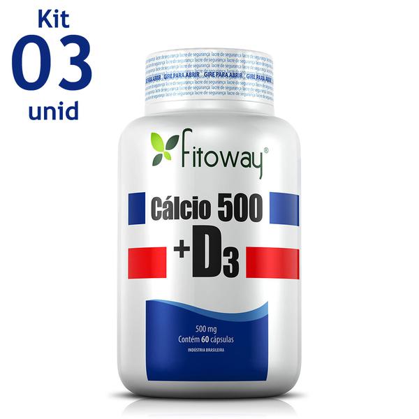 CALCIO 500 + D3 FITOWAY - 3x 60 CAPS