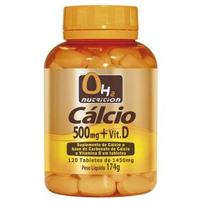 Cálcio 500mg + Vit. D Oh2 Nutrition - 120 Tabletes