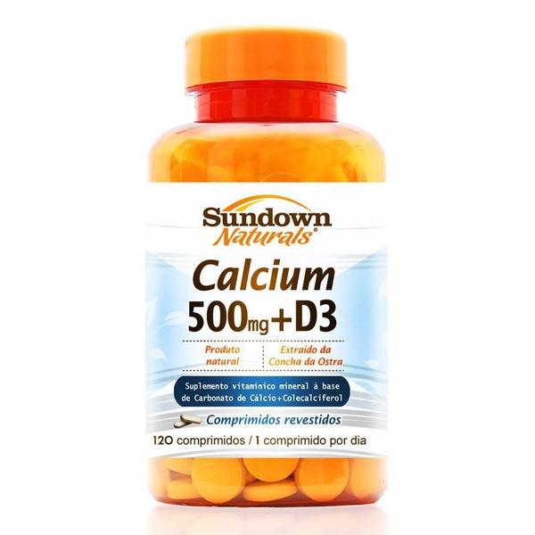 Cálcio 500mg + Vitamina D3 Sundown 120 Comprimidos