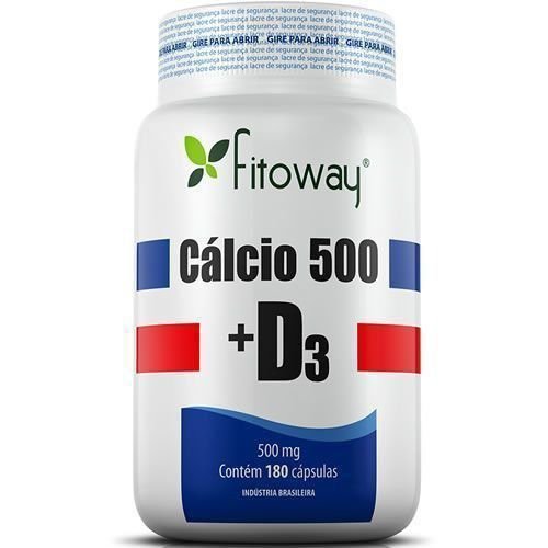 Cálcio 600 + D3 - 180 Cápsulas - Fitoway