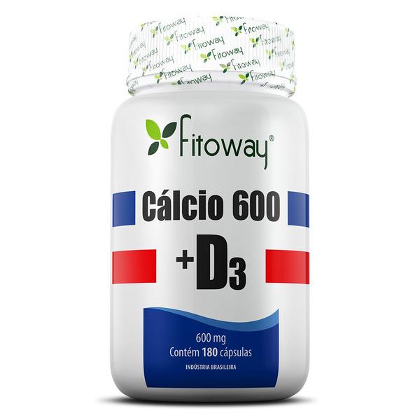 Cálcio 600 + D3 180 Cápsulas Fitoway