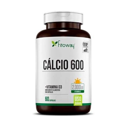 Cálcio 600 + D3 60 Cápsulas - Fitoway