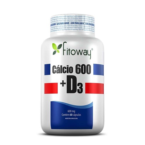 Cálcio 600 + D3 Fitoway 60 Caps