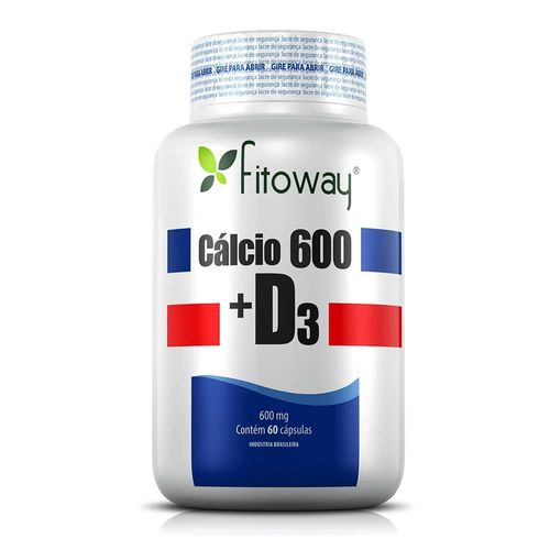Cálcio 600 + D3 Fitoway 60 Cáps