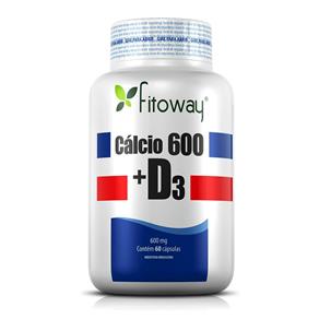 Cálcio 600 + D3 Fitoway - 60 Cáps