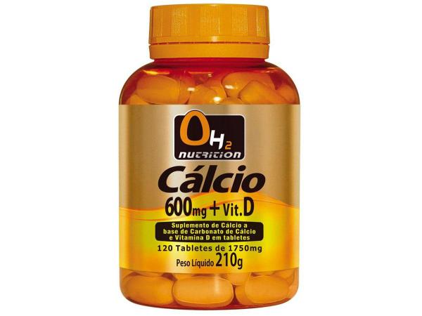 Cálcio 600 Mg + Vitamina D 120 Tabletes - OH2 Nutrition