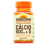 Cálcio 600mg + D - Sundown Vitaminas - 30 Comprimidos