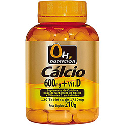 Cálcio 600mg + Vit. D - 120 Tabletes - OH2 Nutrition