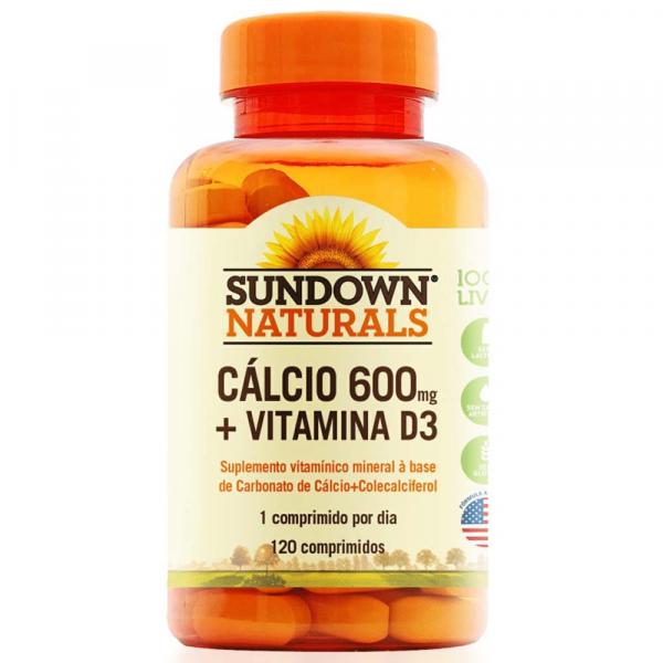 Calcio 600mg + Vitamina D3 120 Comprimidos Sundown