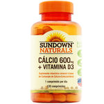 Cálcio 600Mg + Vitamina D Sundown 120 Cápsulas