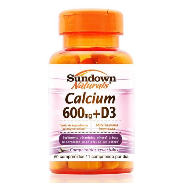 Cálcio 600mg + Vitamina D3 Sundown 60 Comprimidos