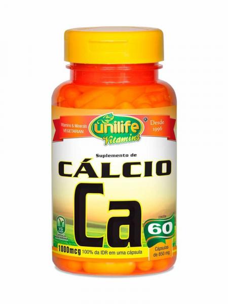 Cálcio Ca - Unilife - 60 Cápsulas de 850mg