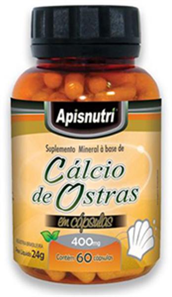 Cálcio de Ostras 400mg C/60 Cápsulas - Apisnutri